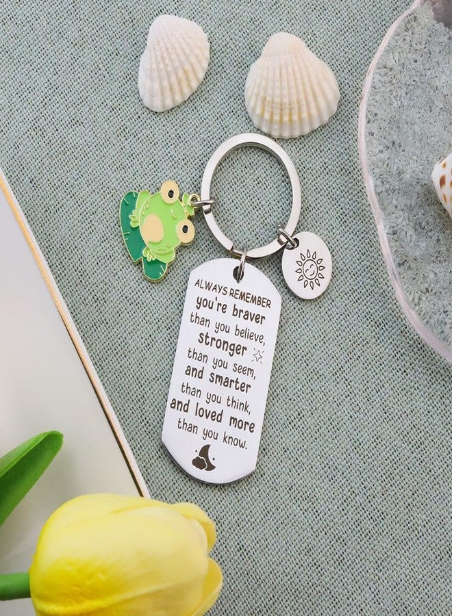 Coopyin Frog Gifts for Women Men Frogs Lover Themed Accessories Inspirational Encouragement Motivational Positive Resist Meaningful Reminder Frog Keychain Christmas Stocking Stuffers Birthday Presents - Image 2